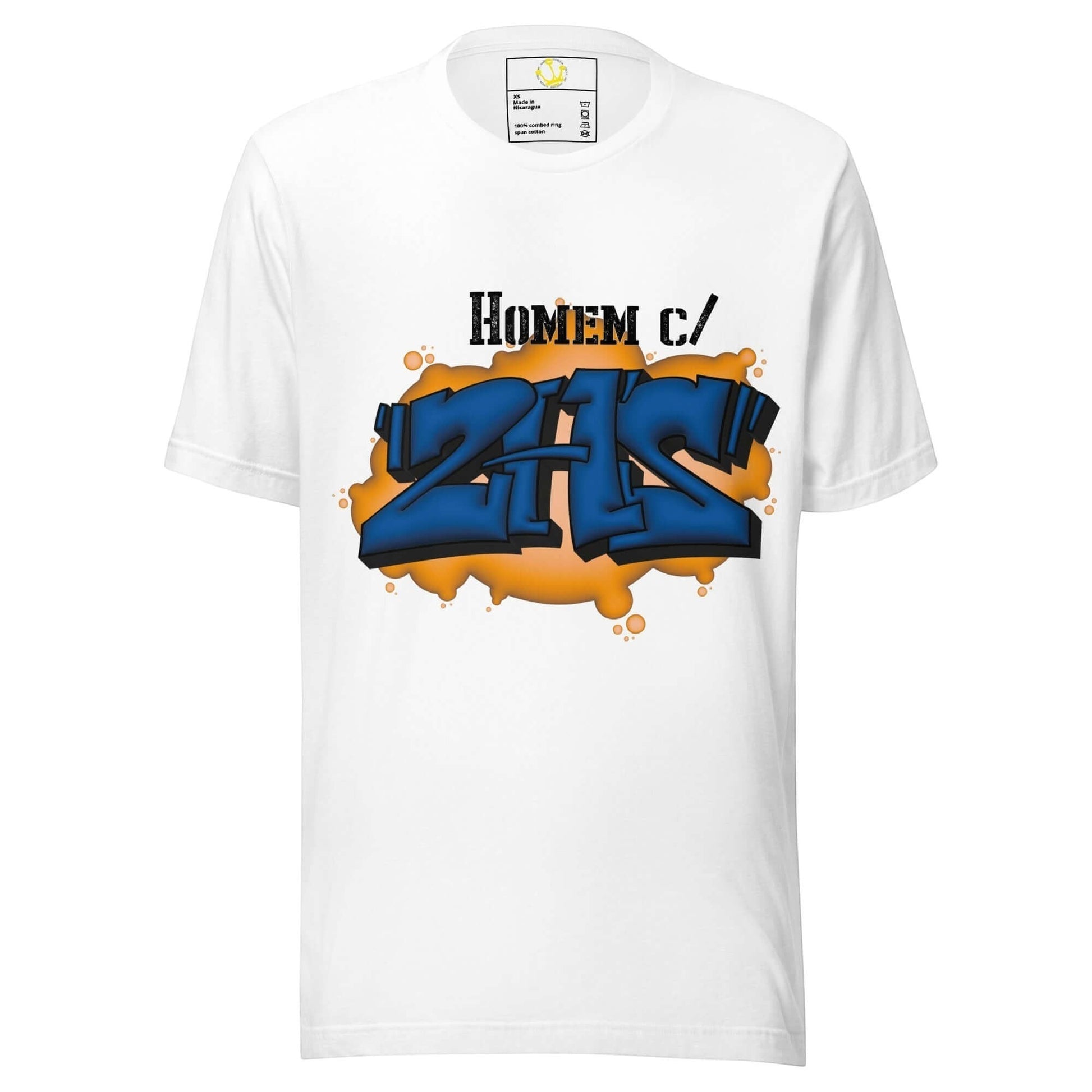 T-shirt "Homem com 2 H's" “Homem com 2 H’s” — não é só uma frase.É identidade, atitude e legado, como bem define Valete na faixa “Não Pára” dos Mind Da Gap. Esta t-shirt homenageia os verdadeiros guerreiros do hip-hop, que carregam nas costas a cultura e