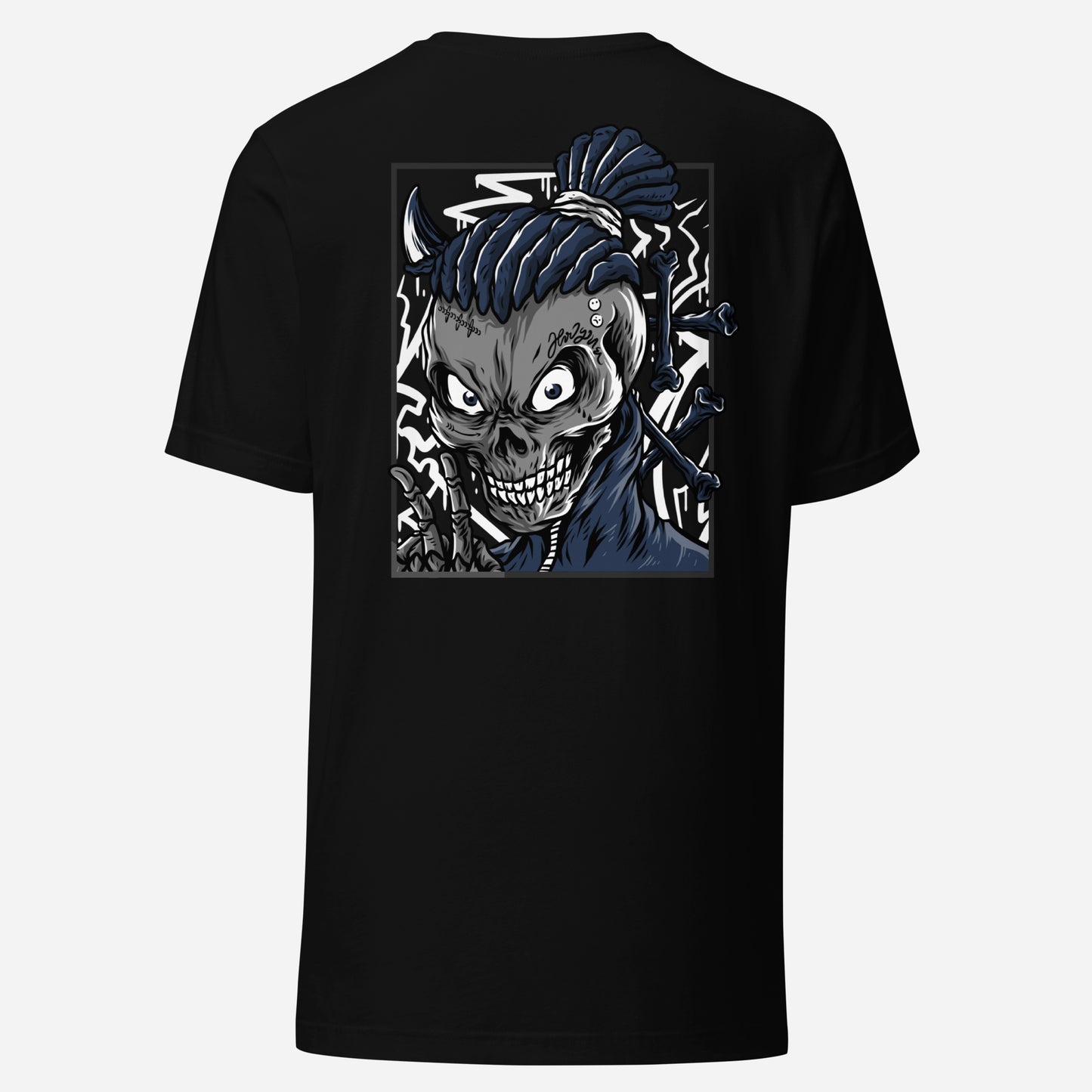 T-shirt Blue Skeleton