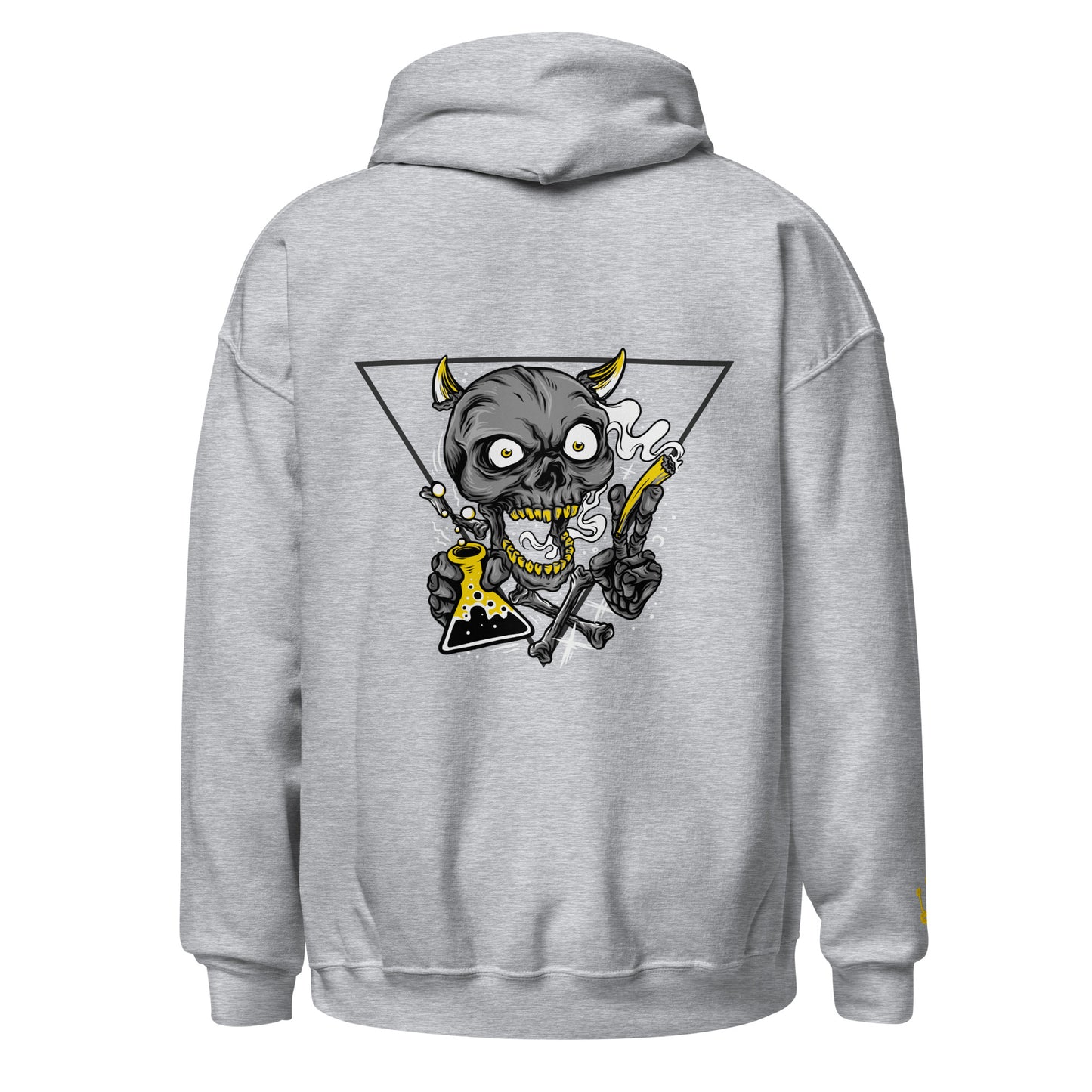 Hoodie Yellow Skeleton